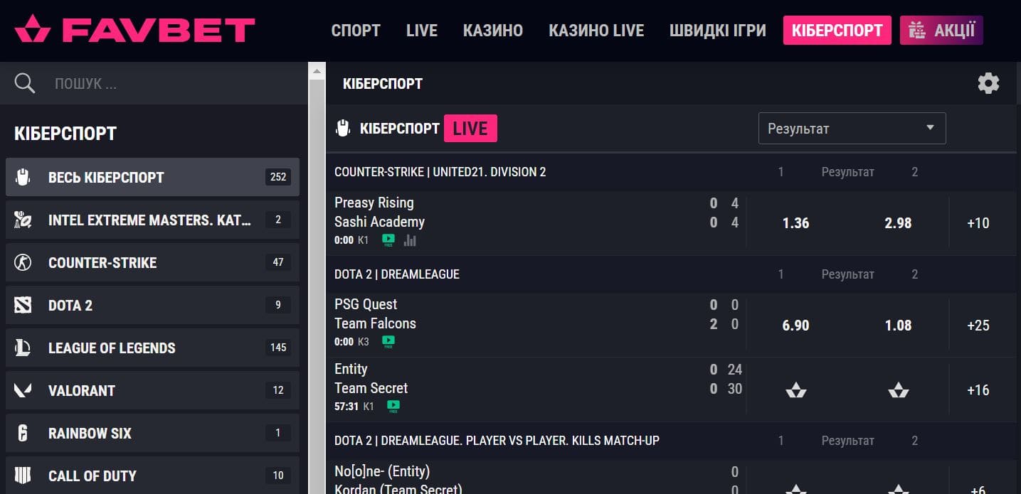 favbet esports